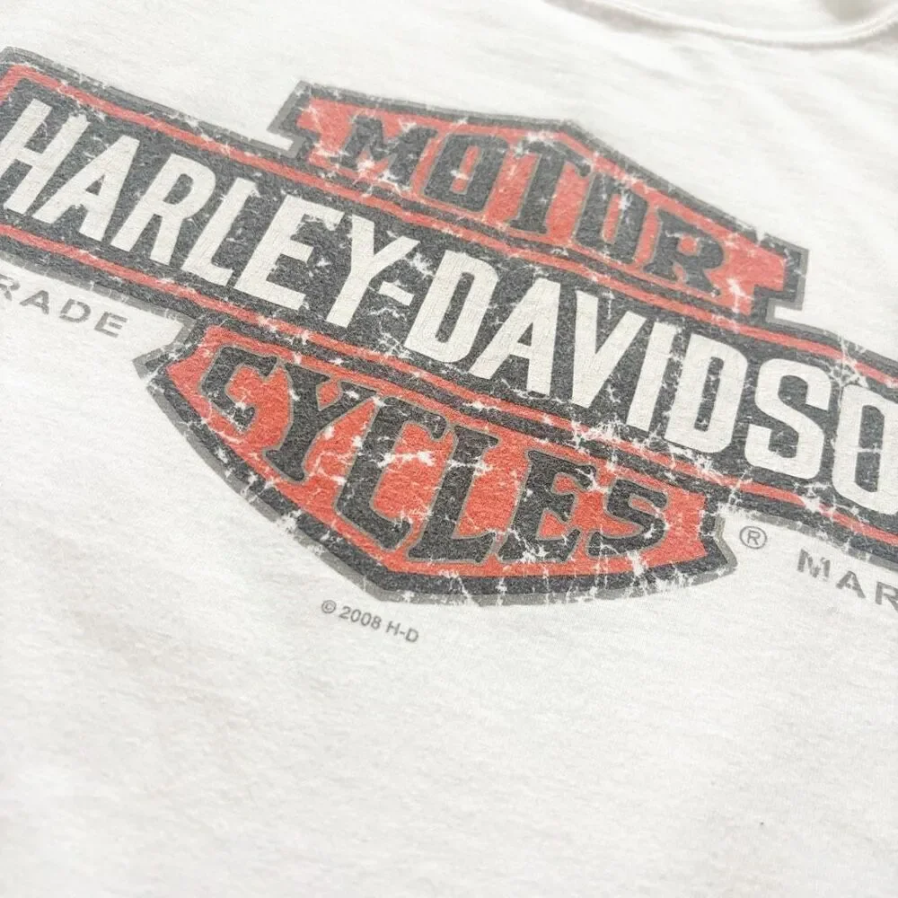 Harley Davidson Men's White T-shirt